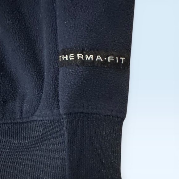 Nike Sweatshirt Women’s Medium Navy Fleece Crewneck Swoosh Athletic Sportwear - Picture 2 of 7